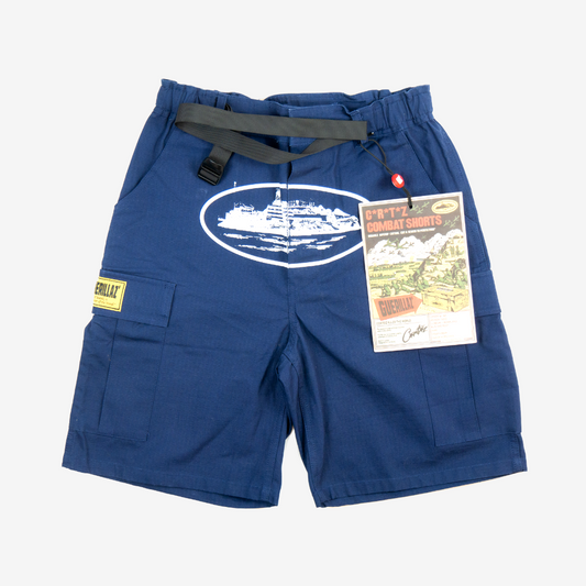 Corteiz Cargo Blue Shorts