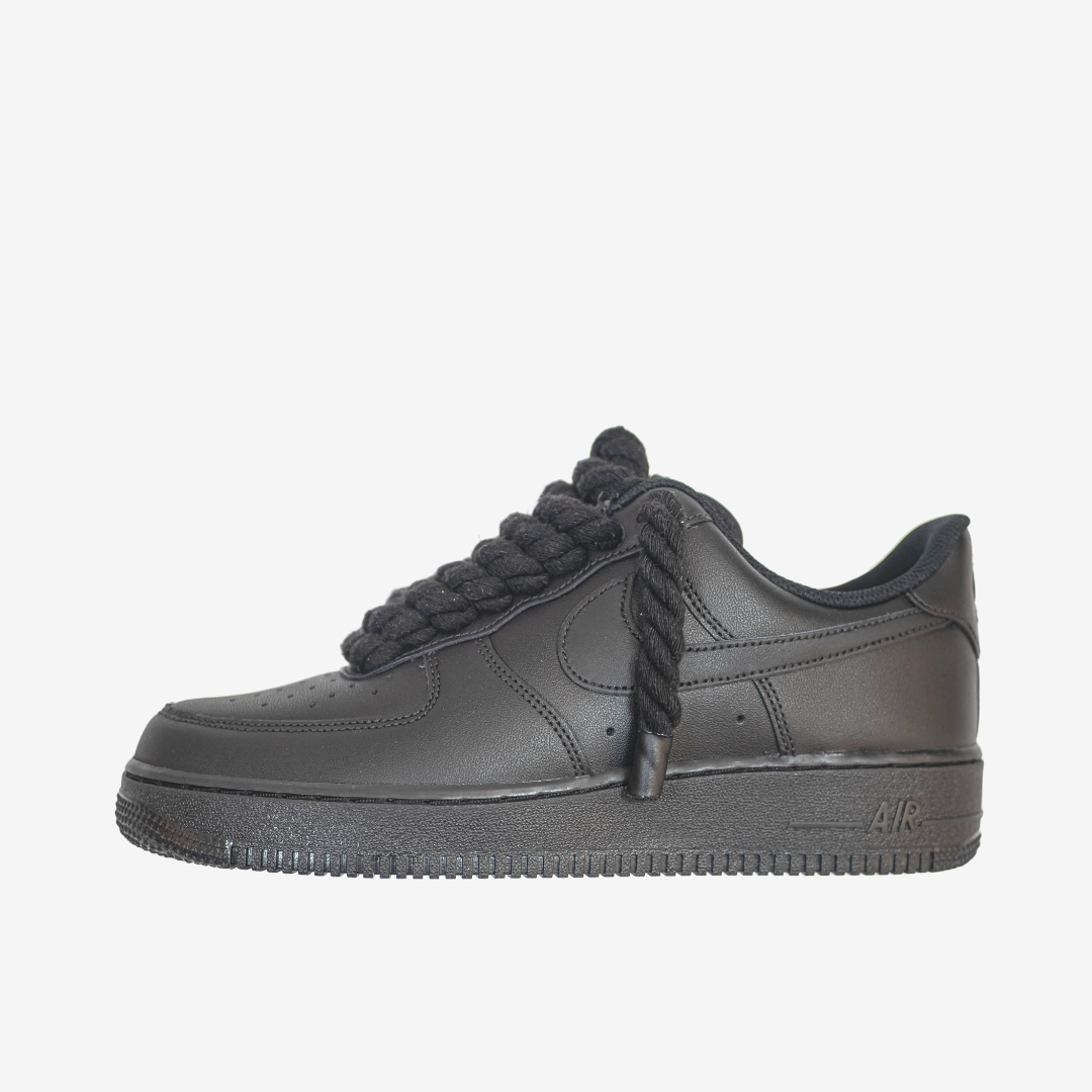 Nike Air Force 1 Ropes Black - Lit Fitters Portugal