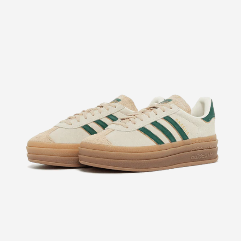 adidas Gazelle Bold Magic Beige Collegiate Green