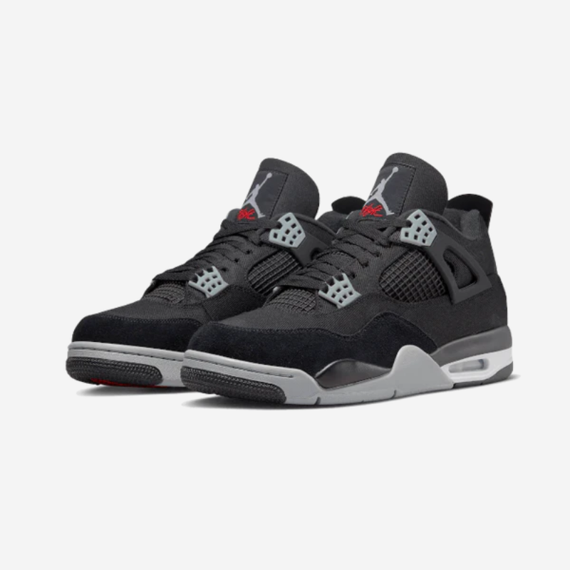 Air Jordan 4 Black Canvas