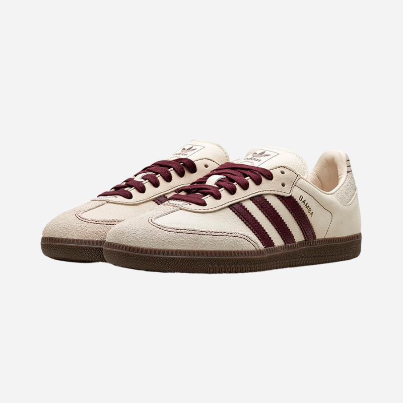 adidas Samba OG Wonder White Maroon