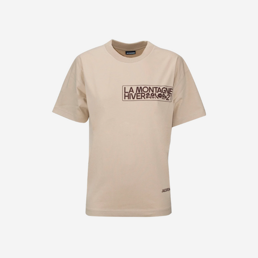 Jacquemus La Montagne Hiver Bege T-Shirt