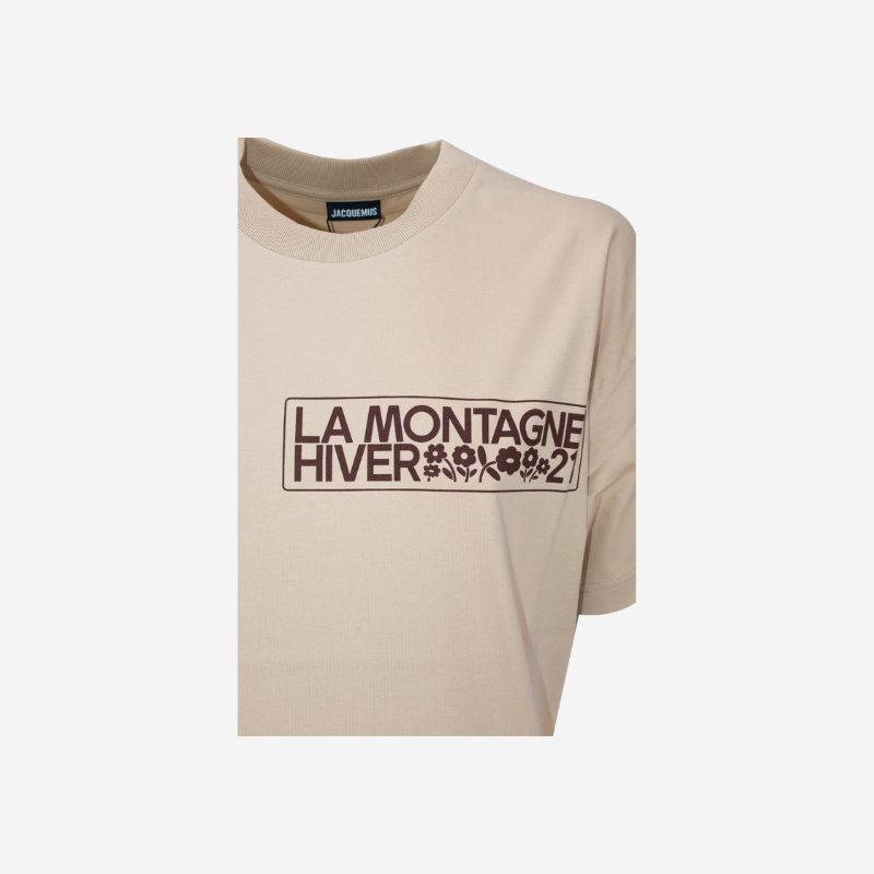 Jacquemus La Montagne Hiver Bege T-Shirt