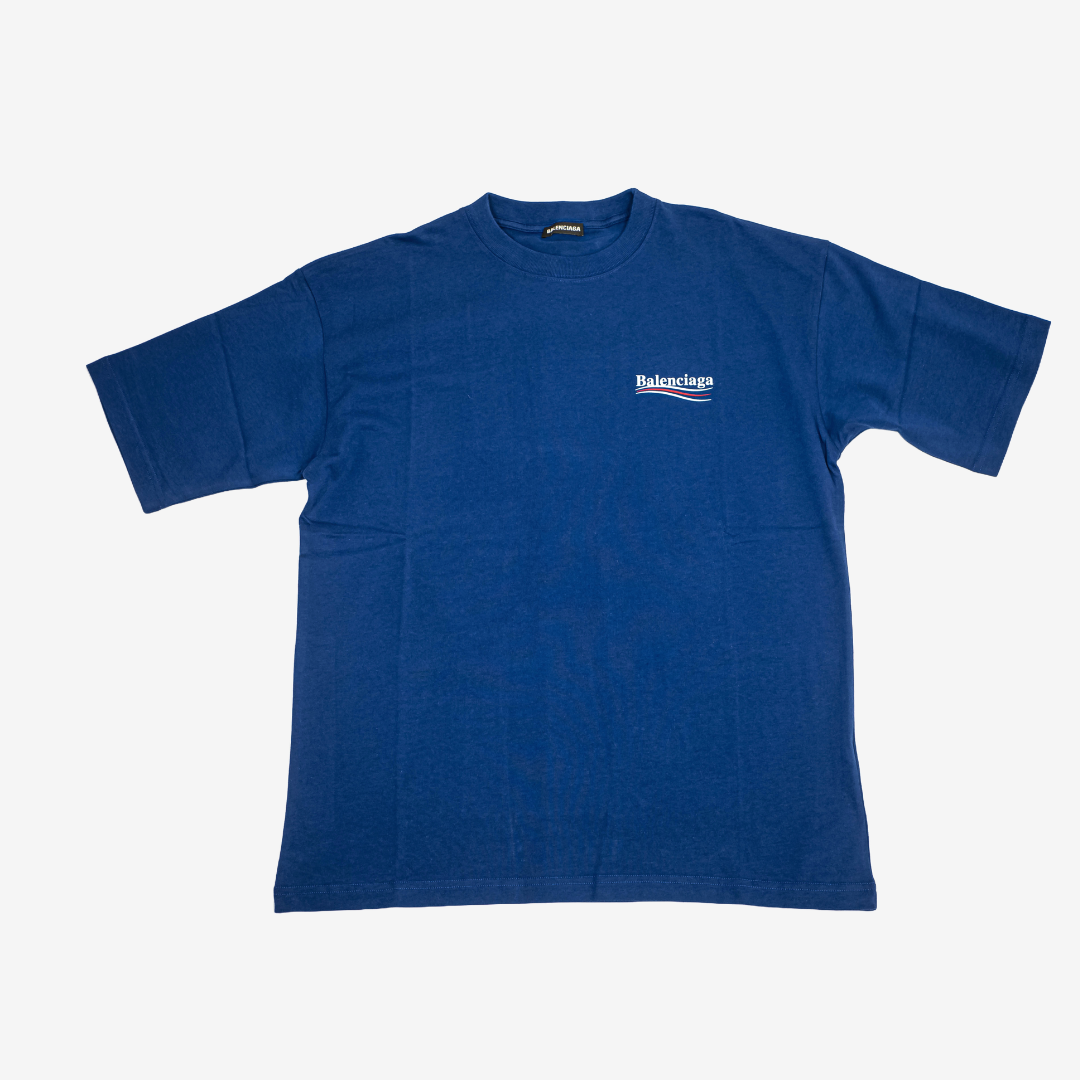 Balenciaga Blue Logo T-shirt - Lit Fitters Portugal
