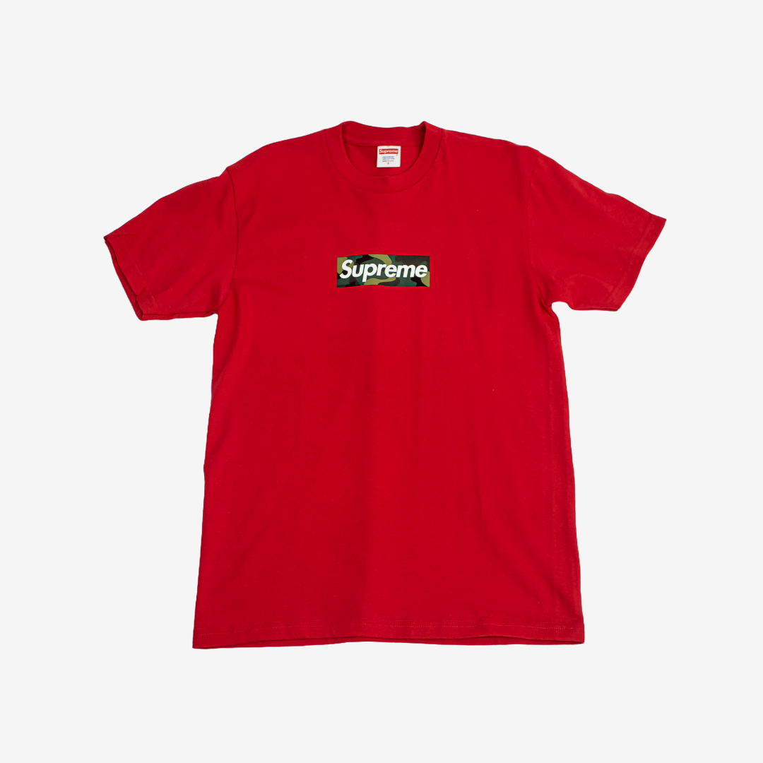 Supreme Red Camo Logo T-Shirt - Lit Fitters Portugal