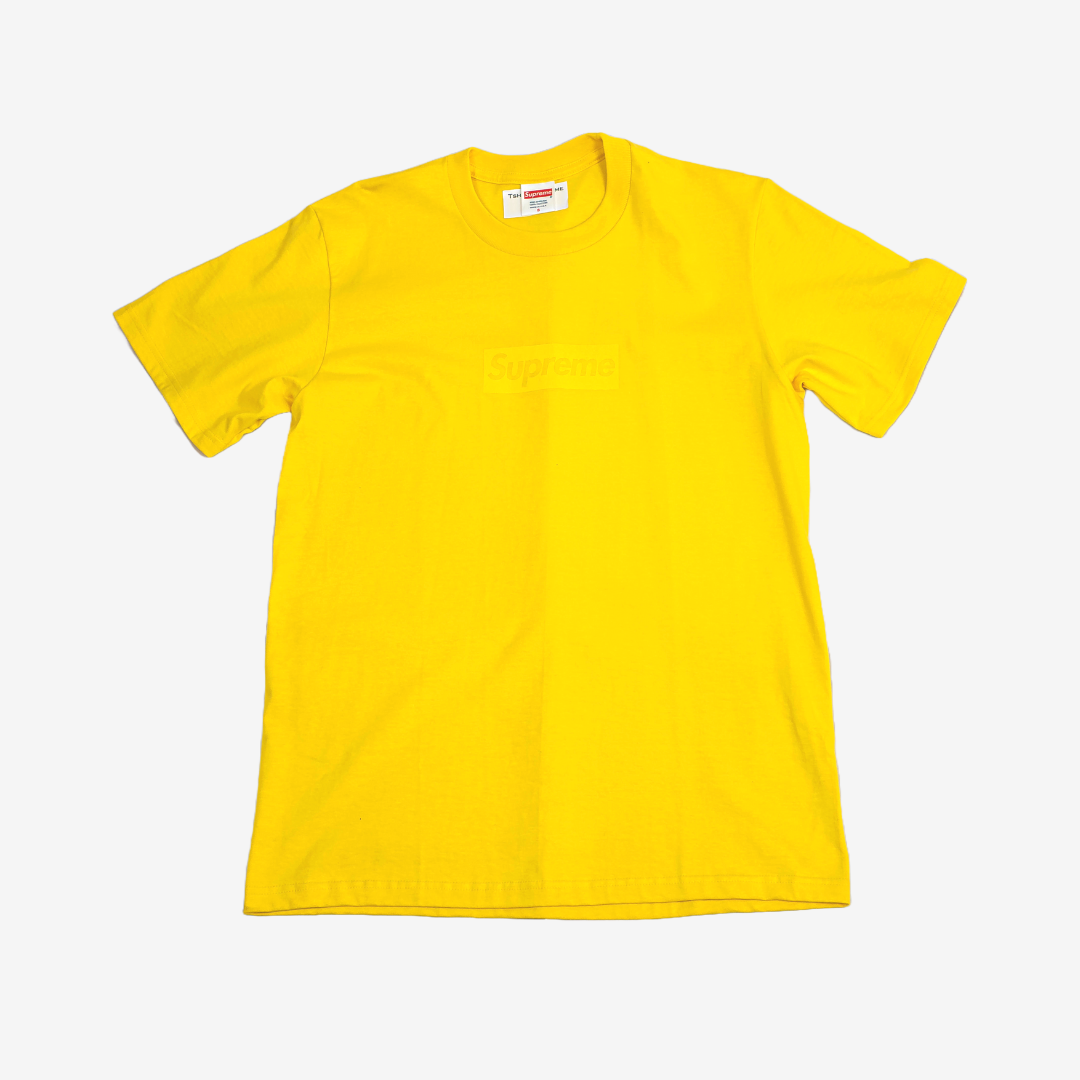 Supreme Yellow Logo T-Shirt - Lit Fitters Portugal