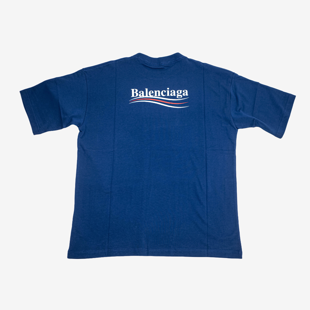 Balenciaga Blue Logo T-shirt - Lit Fitters Portugal