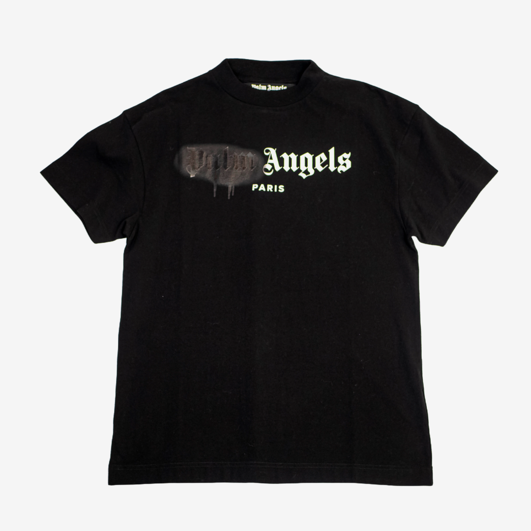 Palm Angels Black Graffiti T-Shirt - Lit Fitters Portugal