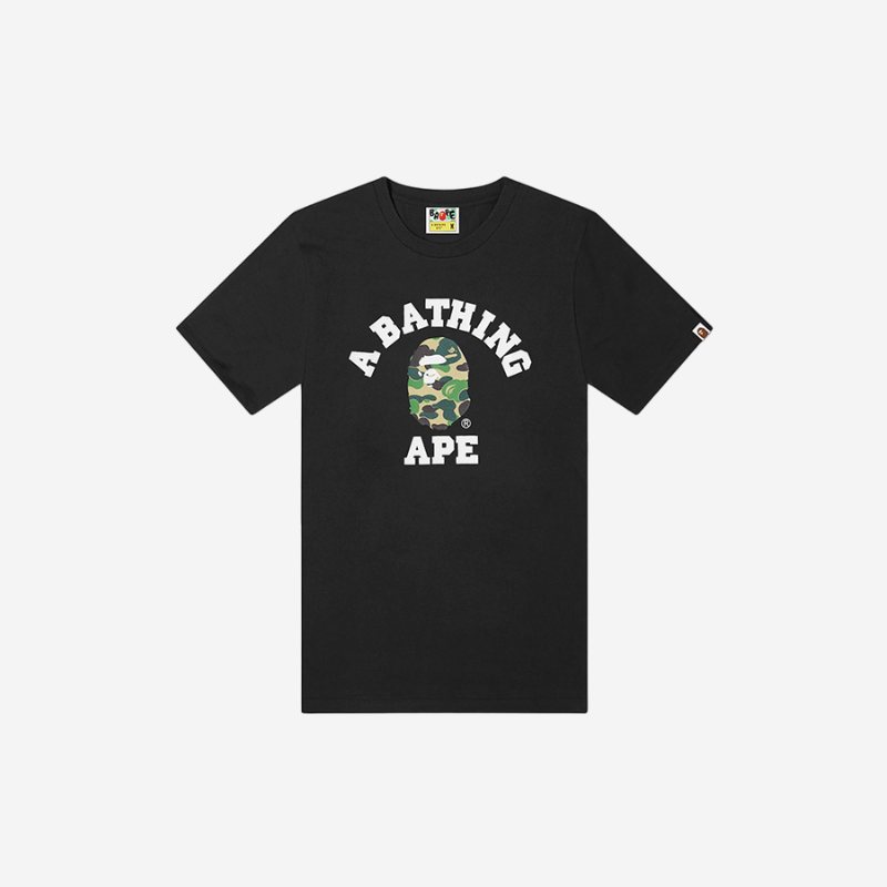 BAPE CAMO College Black Green T-Shirt